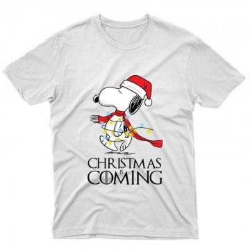 Christmas is coming (Snoopy) Unisex Póló