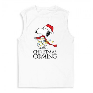 Christmas is coming (Snoopy) Férfi Trikó
