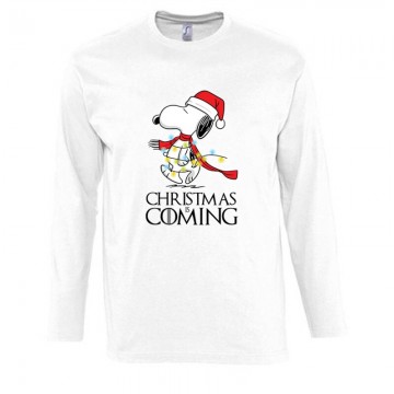 Christmas is coming (Snoopy) Hosszú Ujjú Póló