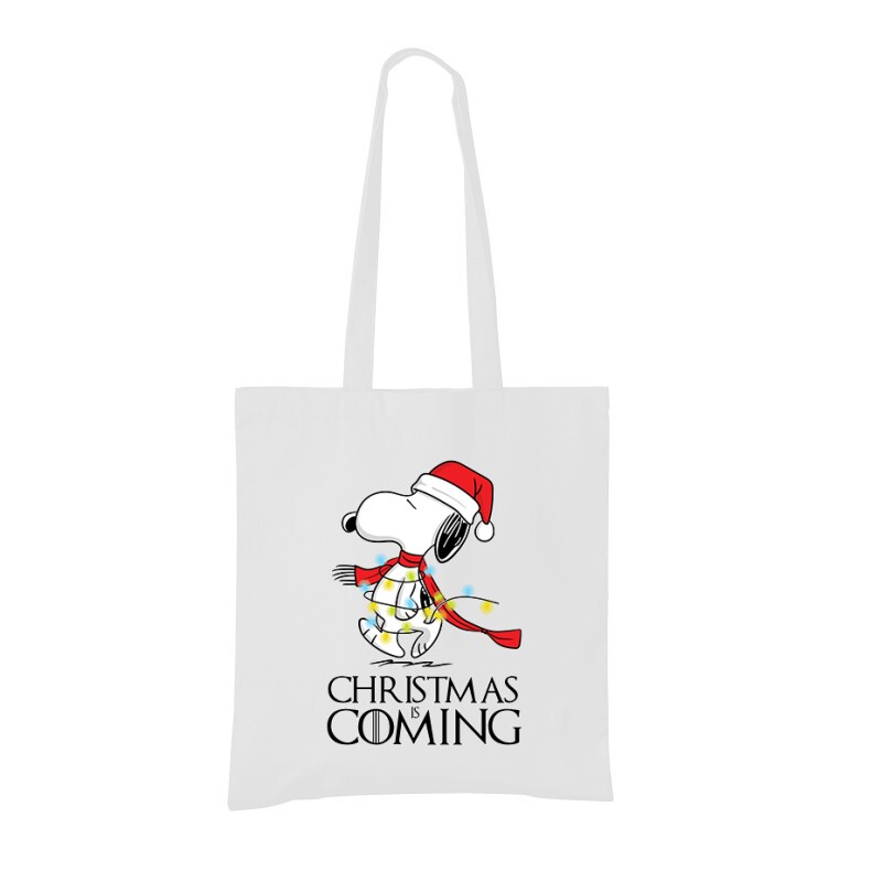 Christmas is coming (Snoopy) Bevásárló Táska