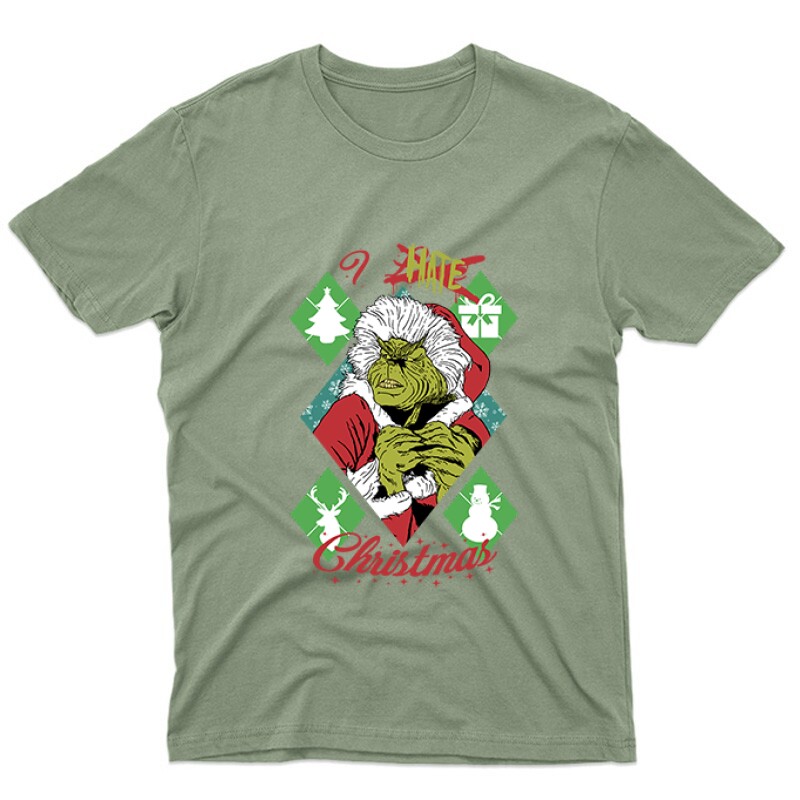 I Hate Christmas (Grinch_2) Unisex Póló