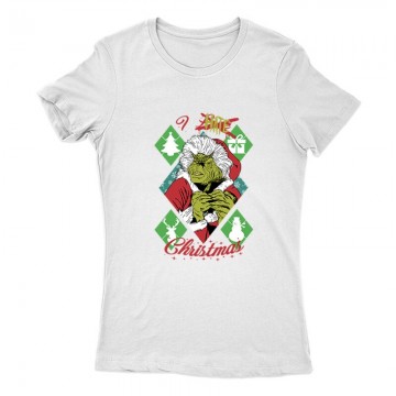 I Hate Christmas (Grinch_2) Női Póló