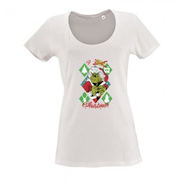 I Hate Christmas (Grinch_2) Női O Nyakú Póló