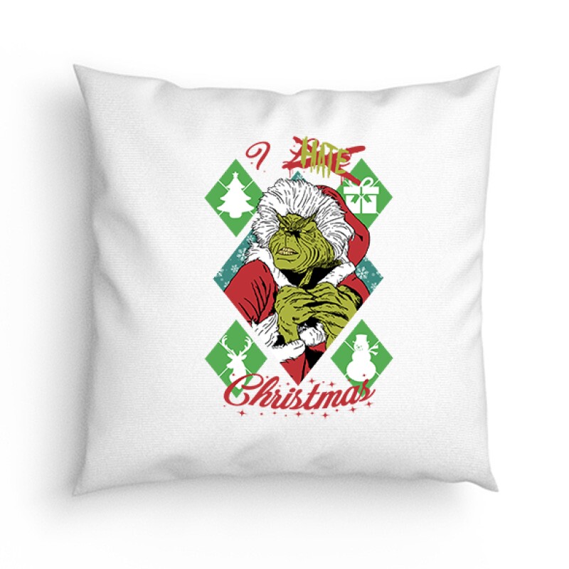 I Hate Christmas (Grinch_2) Párna