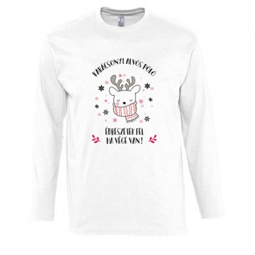 Karácsonyi Alvós Póló Hosszú Ujjú Póló