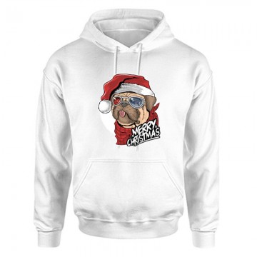 Merry Pug Unisex Kapucnis Pulcsi