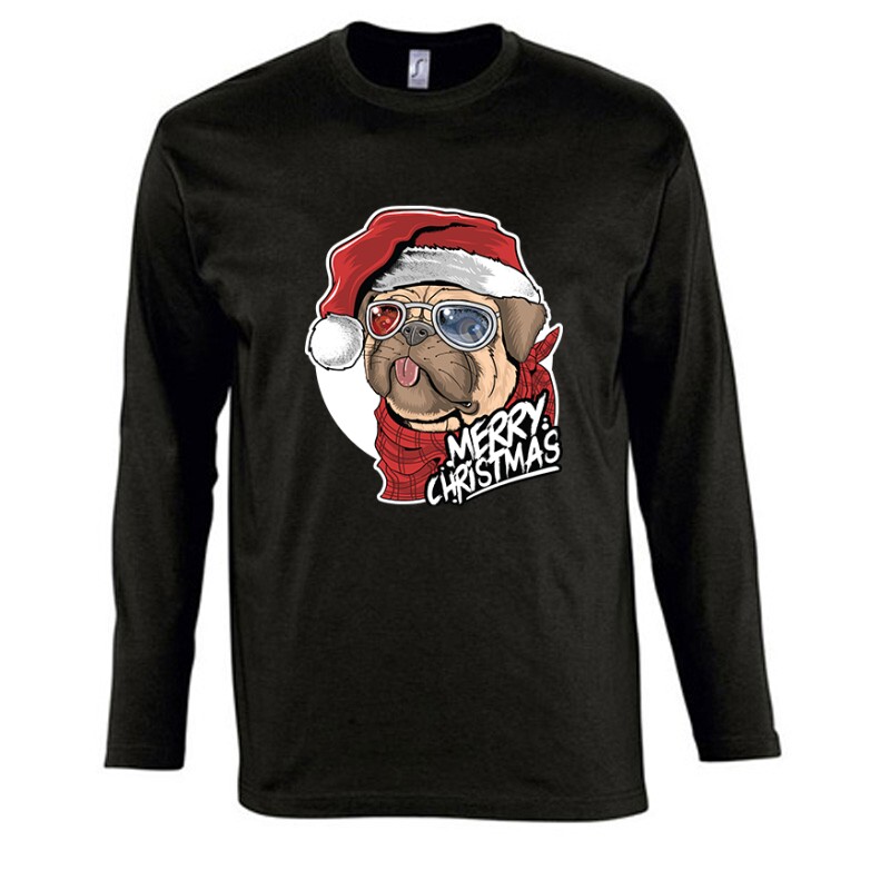 Merry Pug Hosszú Ujjú Póló