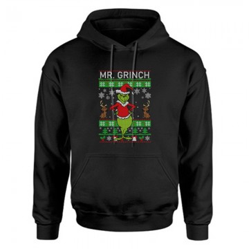 Mr Grinch Unisex Kapucnis Pulcsi