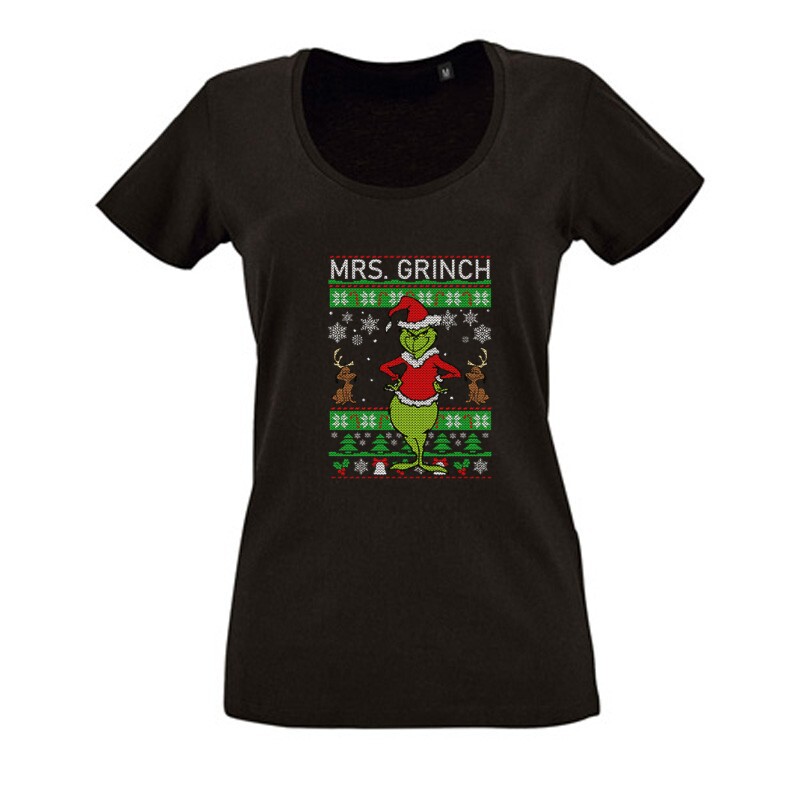 Mrs Grinch Női O Nyakú Póló