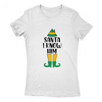 Santa I Know Elf Női Póló