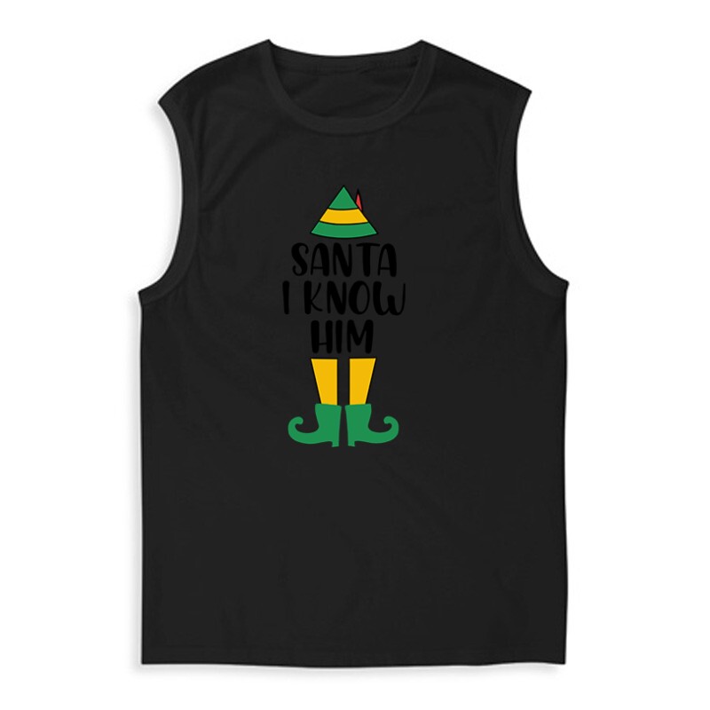 Santa I Know Elf Férfi Trikó