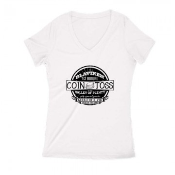 Coin Toss Női V Kivágott póló