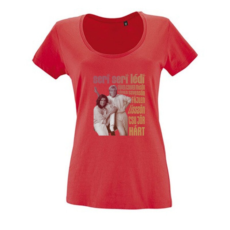 Seri seri lédi Női O Nyakú Póló