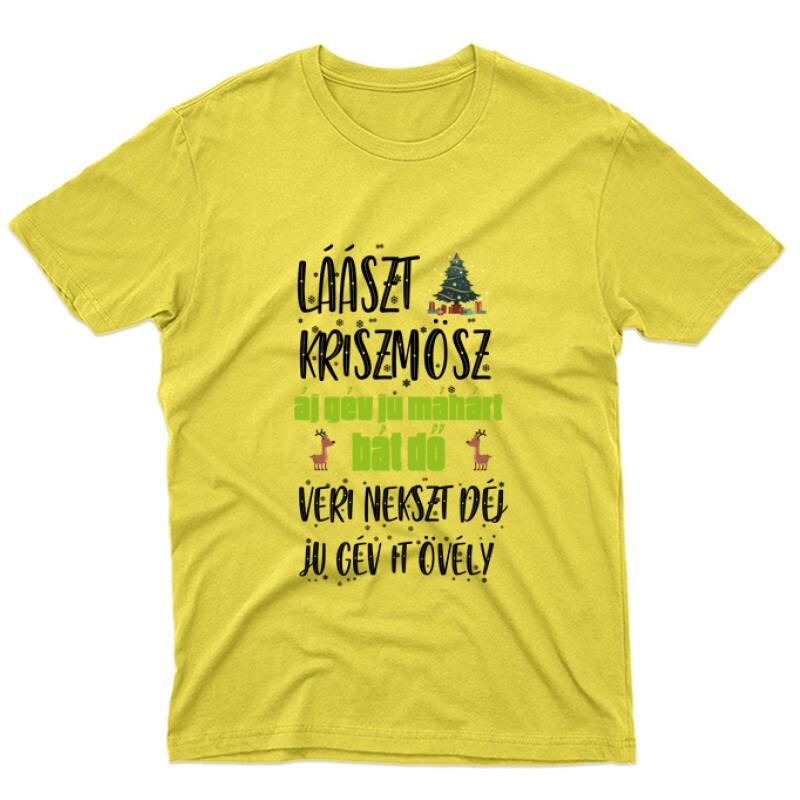 Lászt kriszmösz Unisex Póló