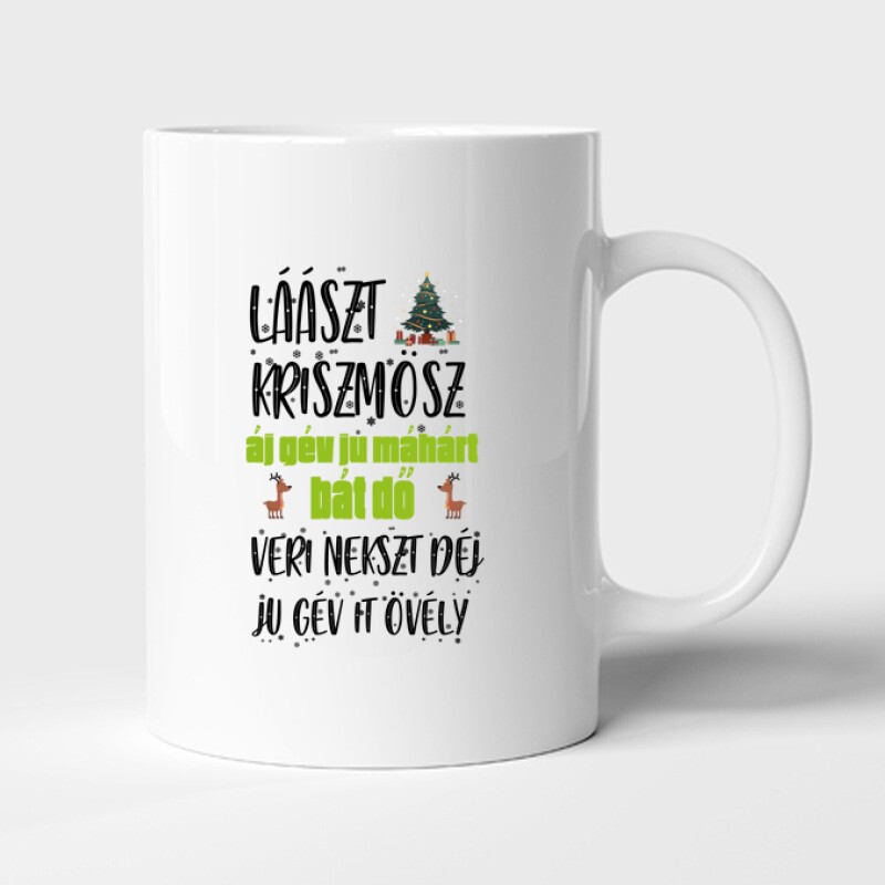 Lászt kriszmösz Bögre