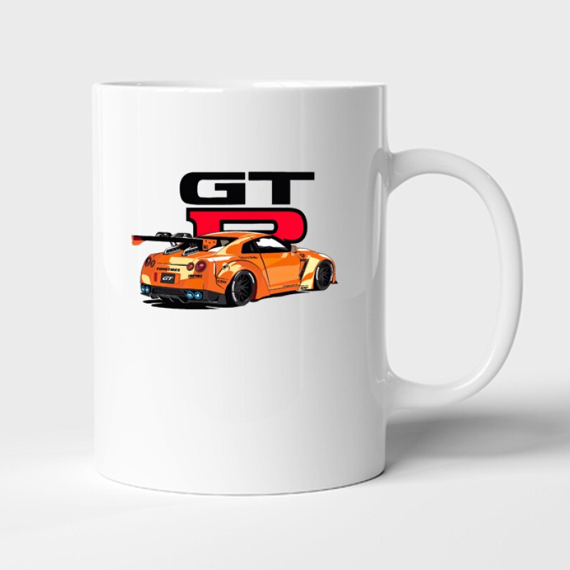 Nissan GTR muscle car Bögre