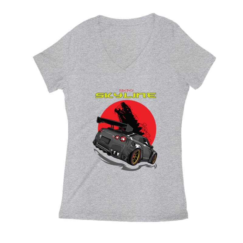 Nissan Skyline JDM Női V Kivágott póló