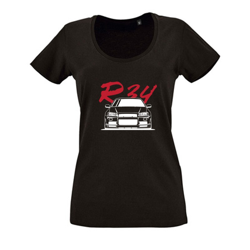 Nissan R34 Női O Nyakú Póló