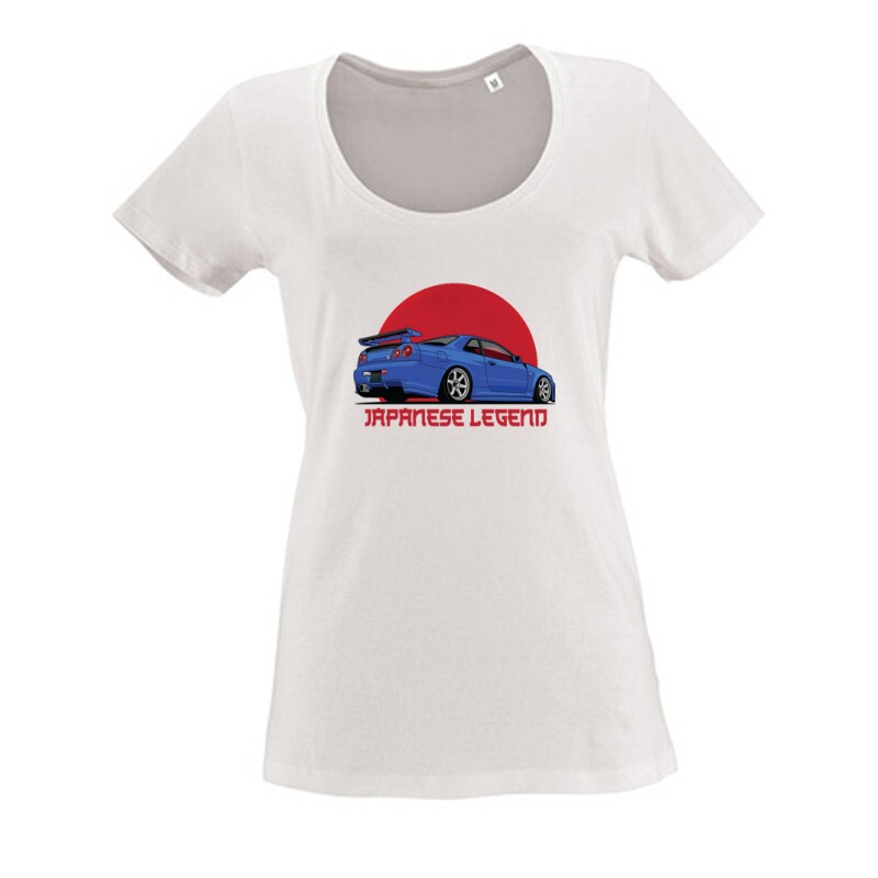 Skyline Japanese Legend Női O Nyakú Póló