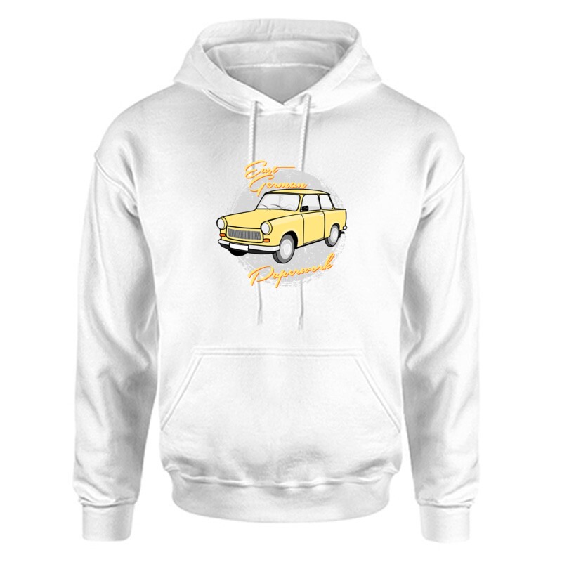 East German Paperwork Trabant Unisex Kapucnis Pulcsi