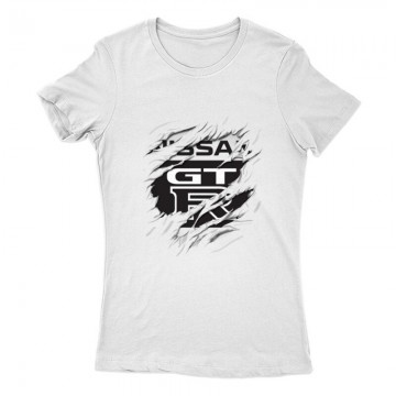 Nissan GTR tépett Női Póló