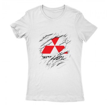 Mitsubishi tépett Női Póló