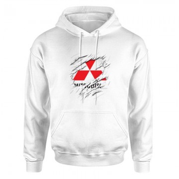 Mitsubishi tépett Unisex Kapucnis Pulcsi