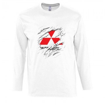 Mitsubishi tépett Hosszú Ujjú Póló