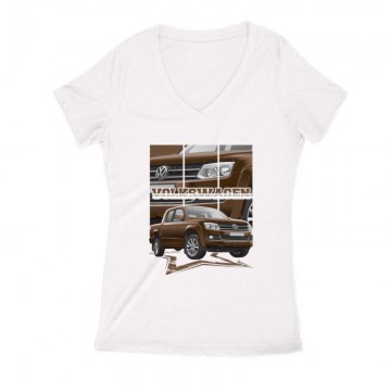 Volkswagen Amarok Női V Kivágott póló