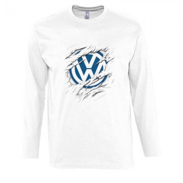 Volkswagen tépett Hosszú Ujjú Póló
