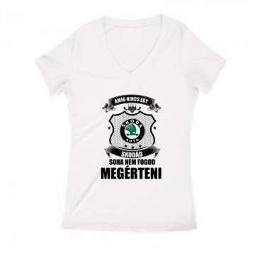 Amíg nincs egy... Női V Kivágott póló