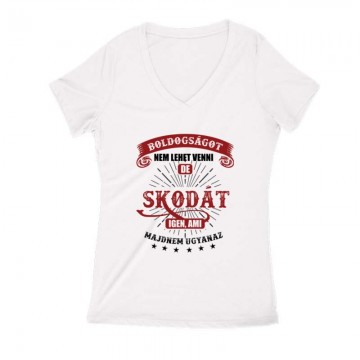 Boldogságot nem lehet venni Női V Kivágott póló