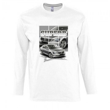 Skoda SuperB Hosszú Ujjú Póló