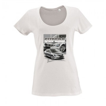 Skoda SuperB Női O Nyakú Póló