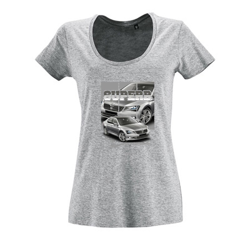 Skoda SuperB Női O Nyakú Póló