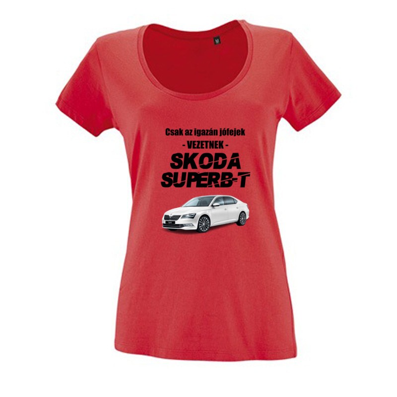 Csak az igazán jófejek vezetnek SuperB-t Női O Nyakú Póló