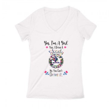 Just A Girl (Skoda) Női V Kivágott póló
