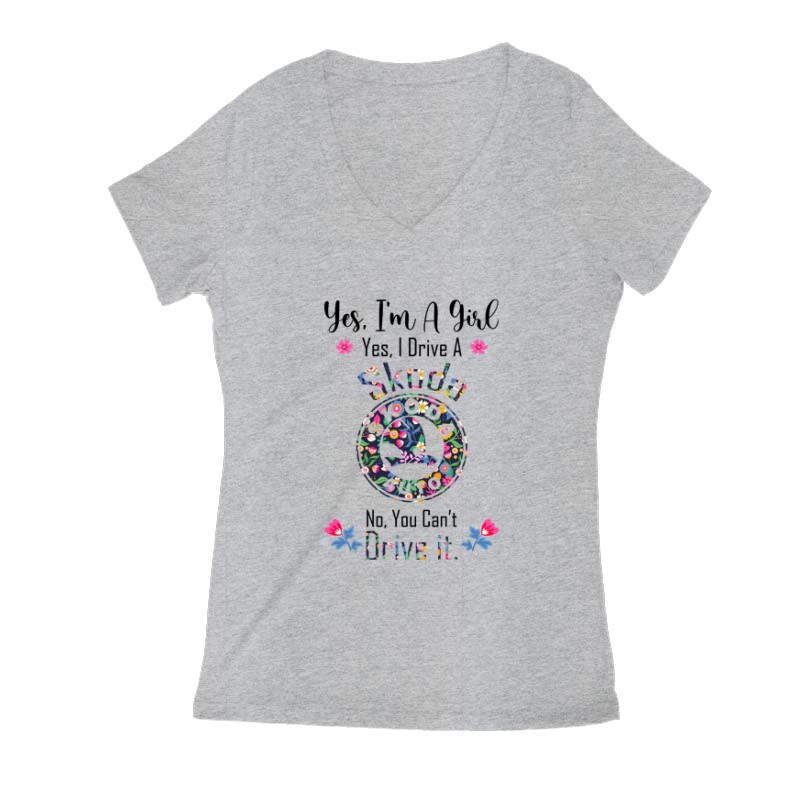 Just A Girl (Skoda) Női V Kivágott póló