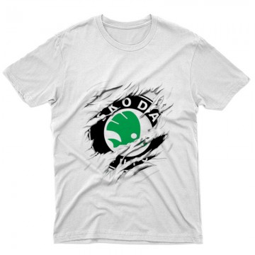 Skoda tépett Unisex Póló