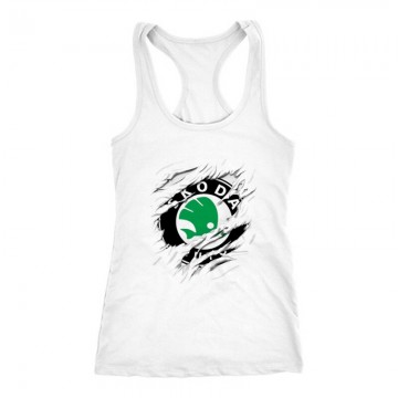 Skoda tépett Női Trikó