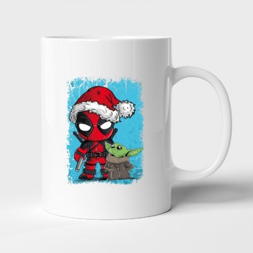 Deadpool & Yoda Bögre