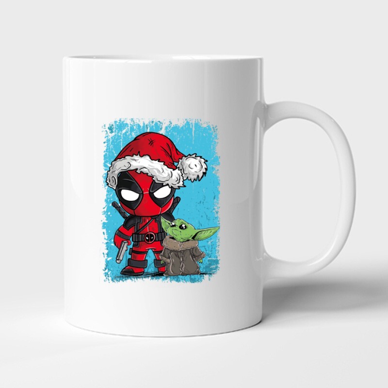 Deadpool & Yoda Bögre