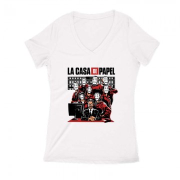 Group Női V Kivágott póló