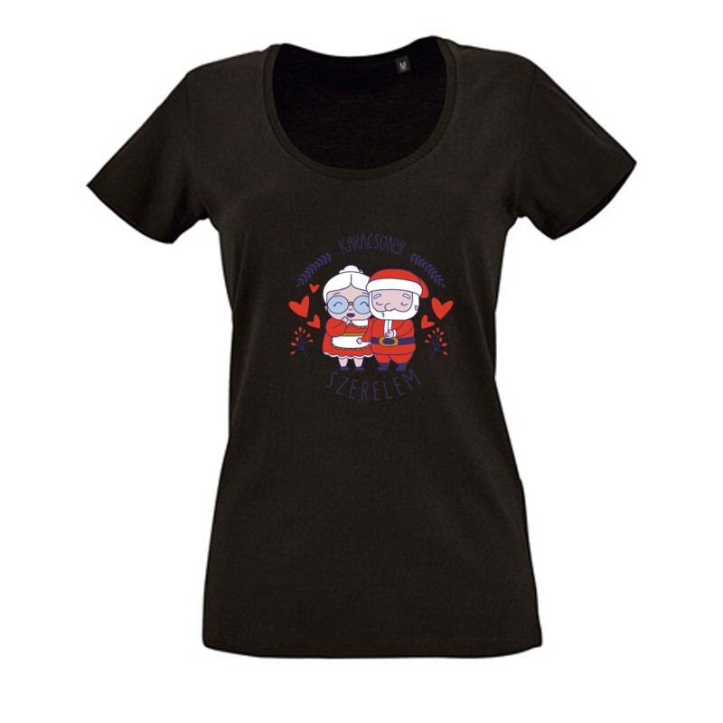 Karácsonyi Szerelem Női O Nyakú Póló