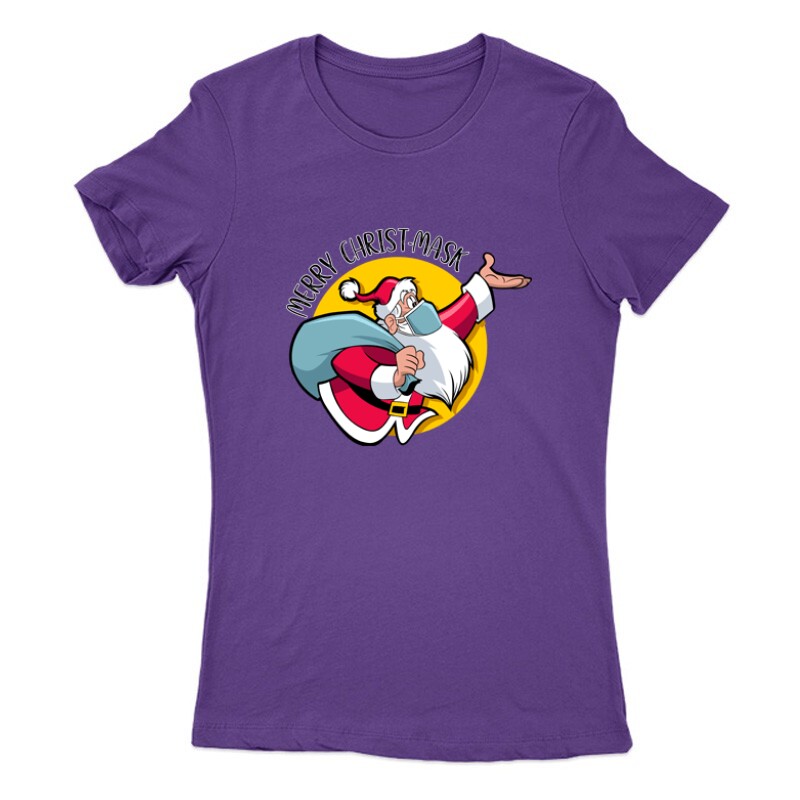 Merry Christ-Mask Női Póló