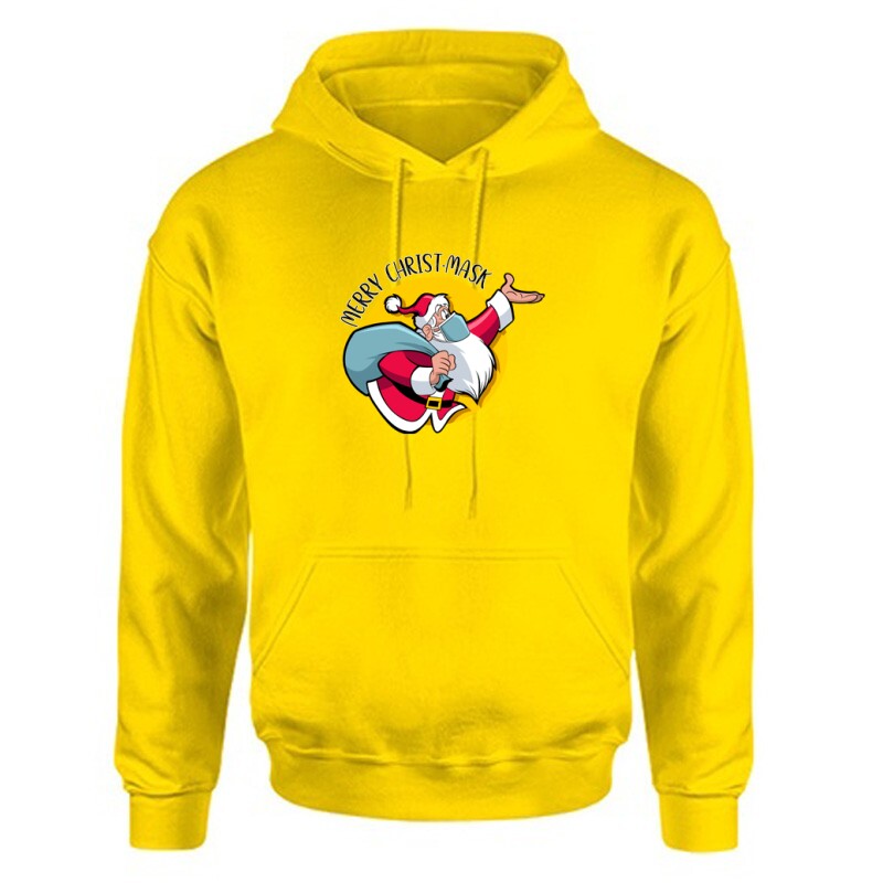 Merry Christ-Mask Unisex Kapucnis Pulcsi