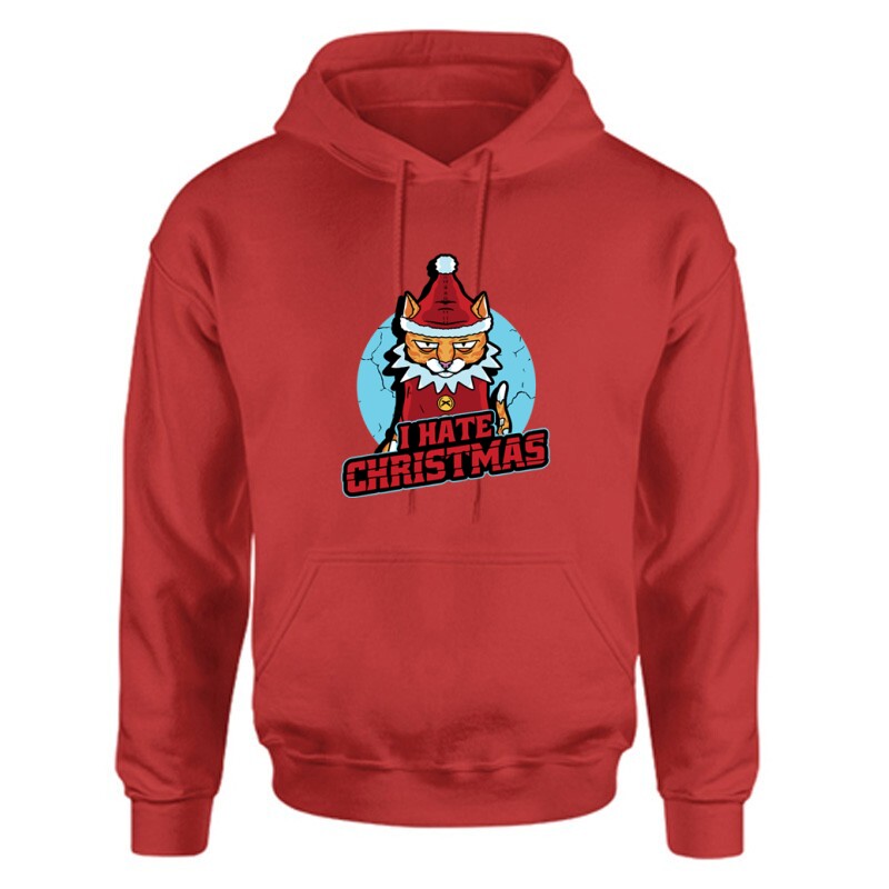 I Hate Christmas Unisex Kapucnis Pulcsi