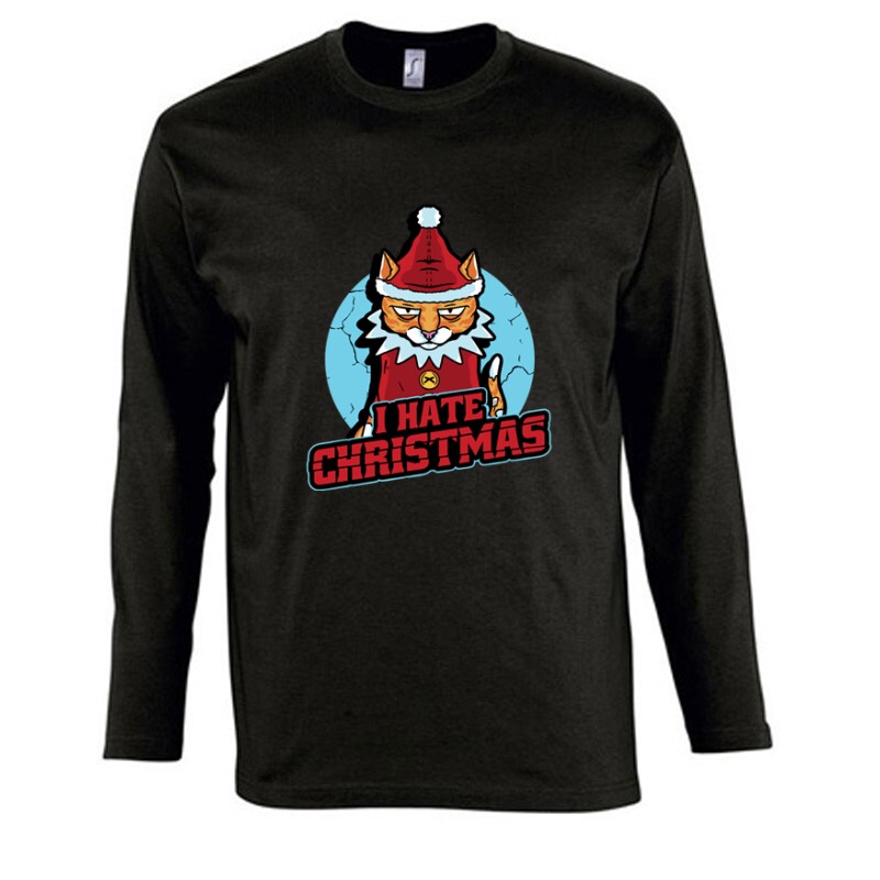 I Hate Christmas Hosszú Ujjú Póló