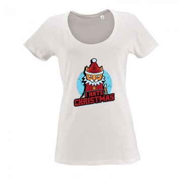 I Hate Christmas Női O Nyakú Póló
