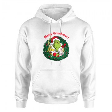 Merry Grinchmas! Unisex Kapucnis Pulcsi